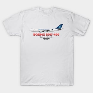 Boeing B747-400 - Garuda Indonesia "Old Colours" T-Shirt